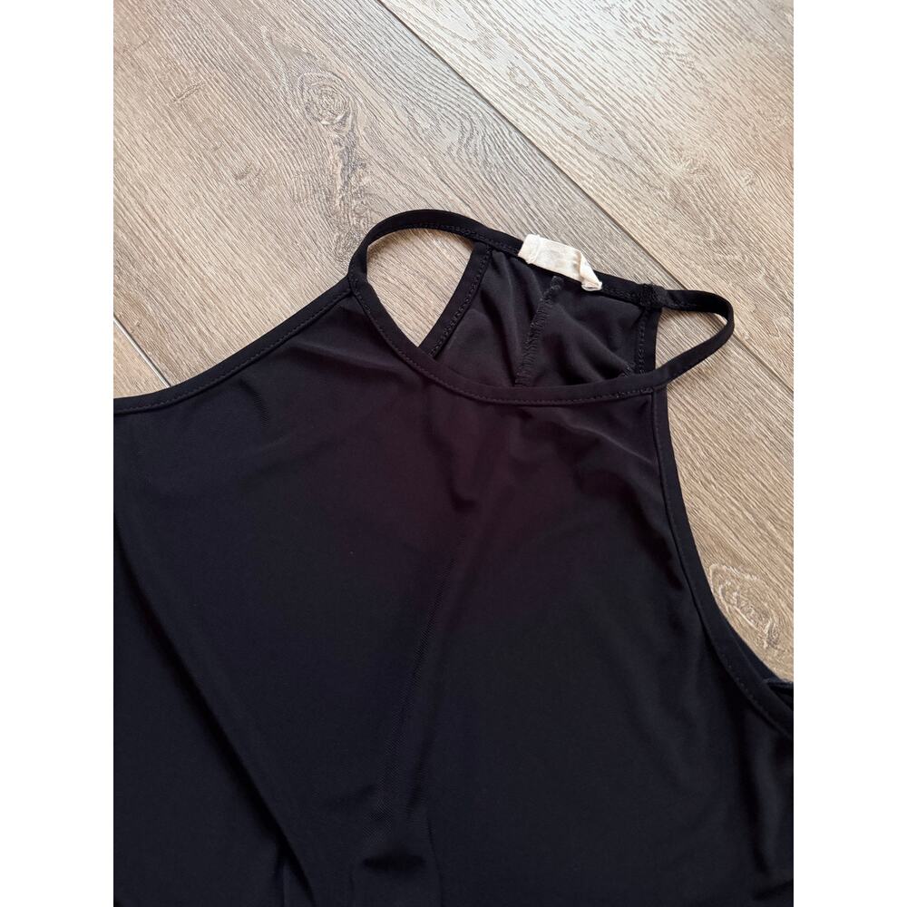 Pinc Black High Neck Sleeveless A-Line Shift Dress - Picture 3 of 4